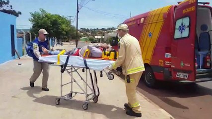 Homem sofre lesão na cabeça após ser atingido por tampa de caixa de gordura no Bairro Brasmadeira
