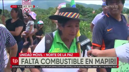 Protestas en Mapiri por falta de gasolina, la poca que hay la compran a Bs 10 el litro