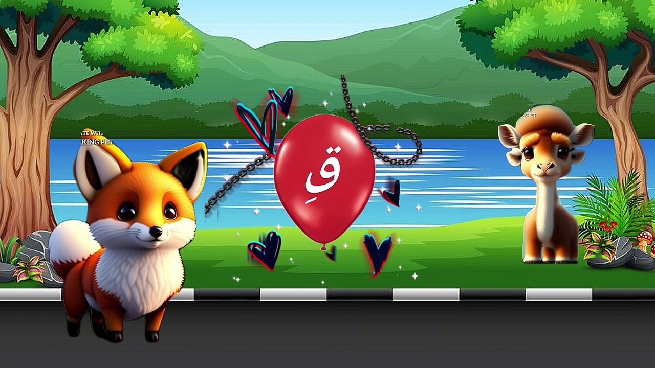 حروف اللغة العربيةحرف القاف تعليم الاطفال الحروف بالحركات وبطريقة مختلفة ومشوقة #