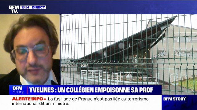 Professeure empoisonnée dans les Yvelines: Il ne peut pas s'agir d'une mauvaise blague , pour Maxime Reppert (vice-président du Syndicat national des lycées, collèges, écoles et du supérieur)