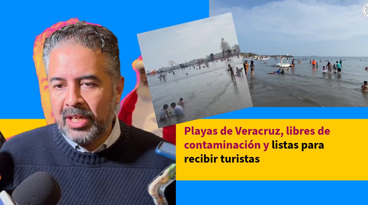 Playas de Veracruz, libres de contaminación y listas para recibir turistas
