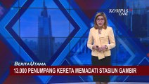 Stasiun Gambir Terpantau Mulai Dipadati Ribuan Pemudik Jelang Puncak Libur Nataru 2024