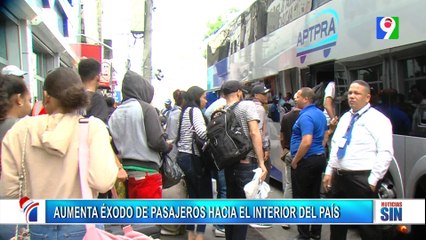 Aumentan los pasajeros hacia el interior del país | Primera Emisión SIN
