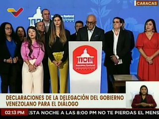 Dip. Jorge Rodríguez: Este es un equipo de trabajo que se mantuvo en este proceso de conversaciones