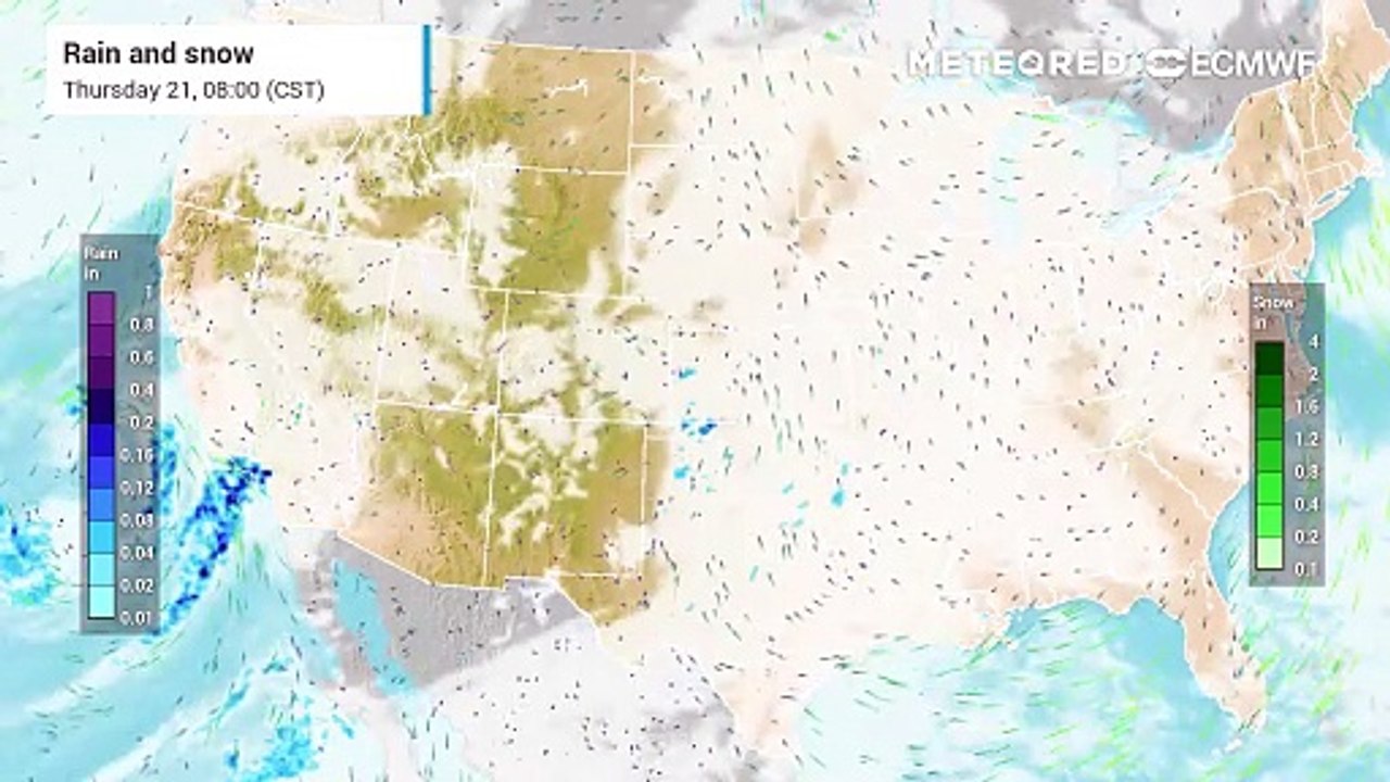 Rainy western United States