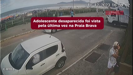 Adolescente foi vista pela última vez na Praia Brava