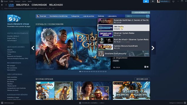 Como colocar NohBoard , teclado e mouse nas suas Lives e Vídeos: OBS, STEAM ' jogo Counter - Strike