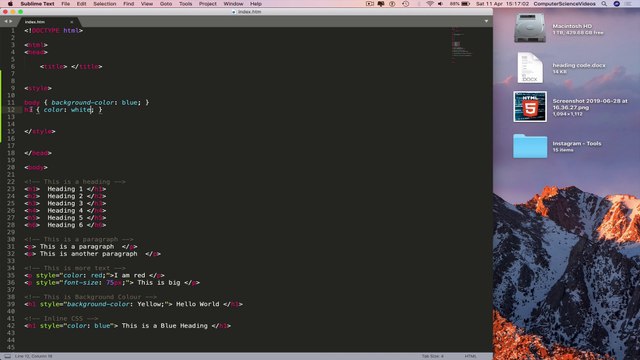 How to ADD Internal CSS to Your HTML Website - Basic Tutorial