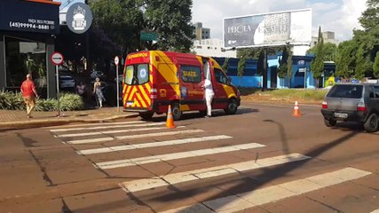 Idosa é atropelada na Rua Rio Grande do Sul