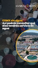 CDMX sin agua: Así podrás consultar qué días tendrás servicio de agua