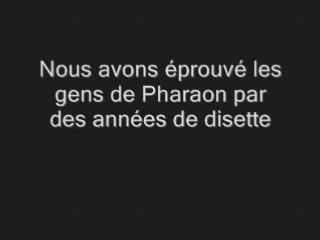 Les notables incitent Pharaon à tuer Moïse