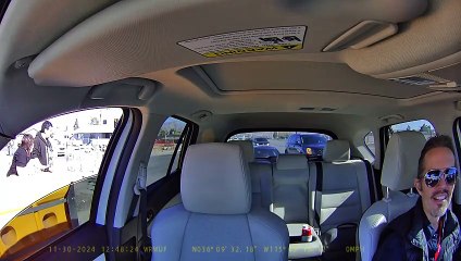 Dashcam Captures Pedestrians Yelling at Each Other
