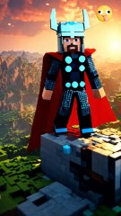 Superheroes as Minecraft #avengers #marvel #hulk #thor
