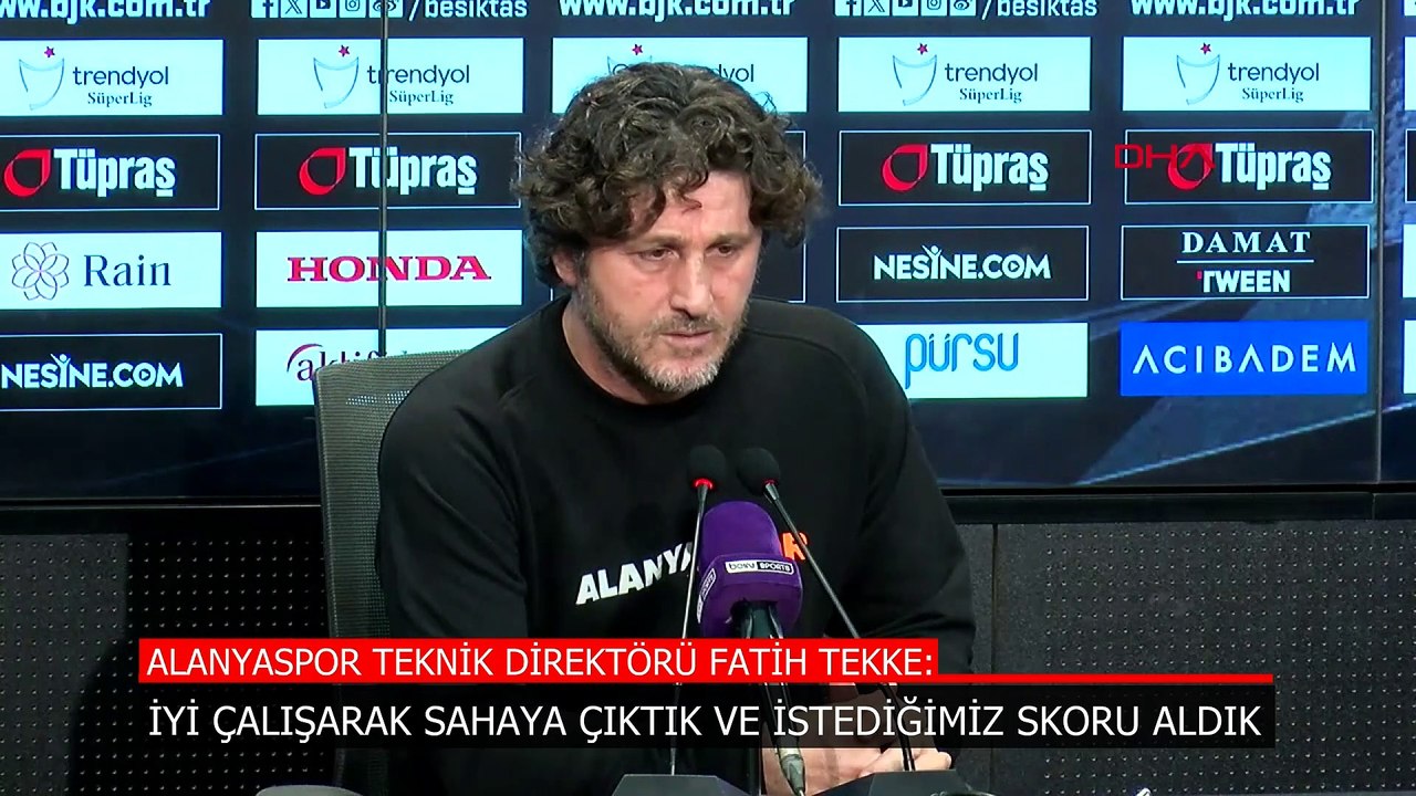 Fatih Tekke, Beşiktaş maçı sonrası konuştu: İyi çalıştık, istediğimizi aldık
