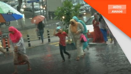 Amaran hujan berterusan tahap buruk di Johor