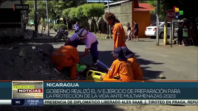 Nicaragua realizó IV Ejercicio de Preparación para Protección de la Vida ante Multiamenazas 2023