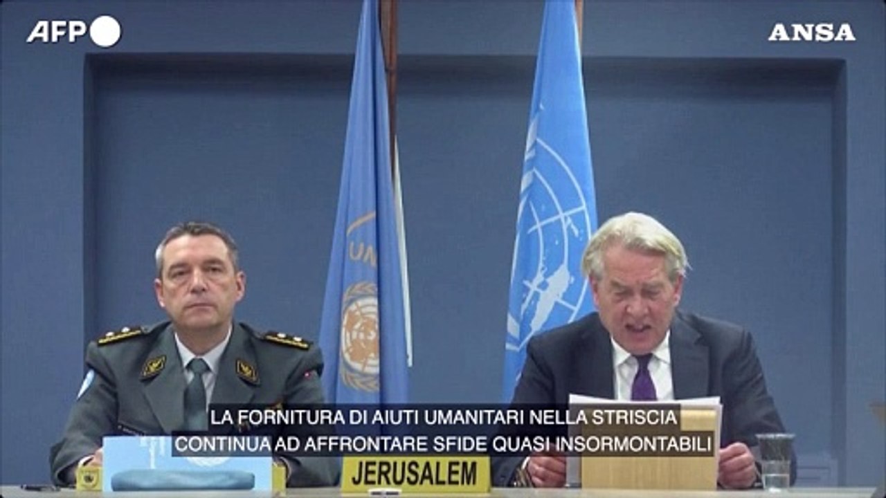 Onu: "Insufficienti i passi di Israele su aiuti umanitari a Gaza"