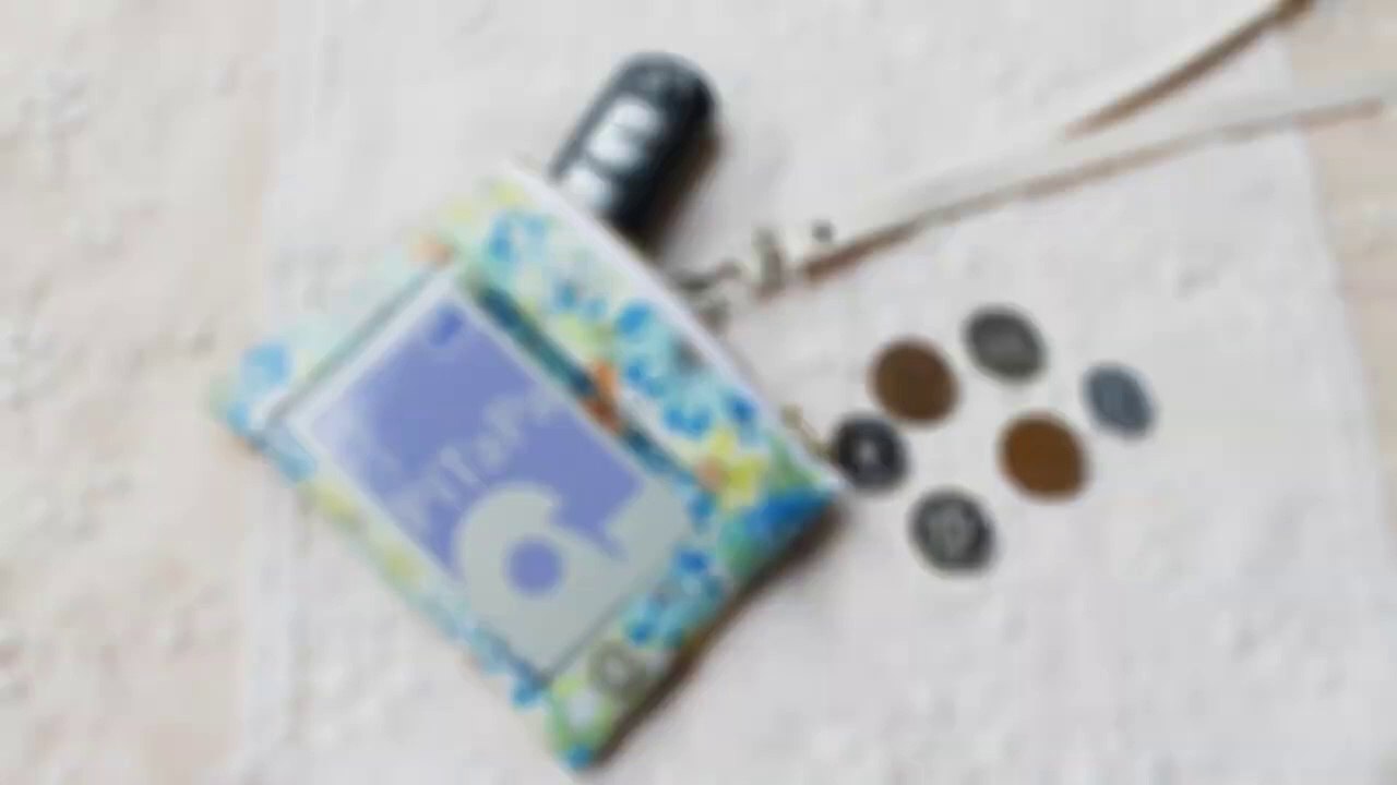 DIY Clear Window ID WALLET _ Sewing tutorial / パスケースの作り方 _ 小銭入れ・キー付き _ リール付きIDカードケース