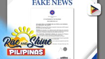 Malacañang, tinawag na “fake news” ang dokumentong nagdeklara ng special half-working day ang Dec. 22