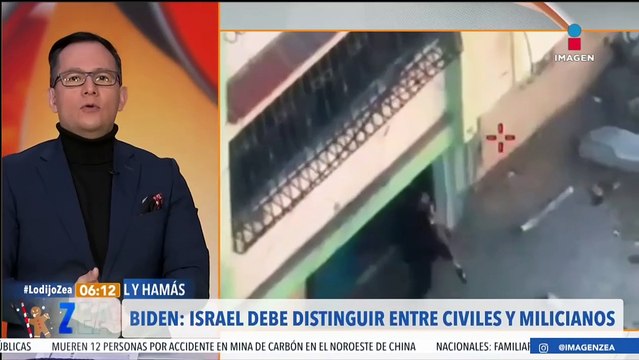 Israel debe distinguir entre civiles y milicianos: Joe Biden
