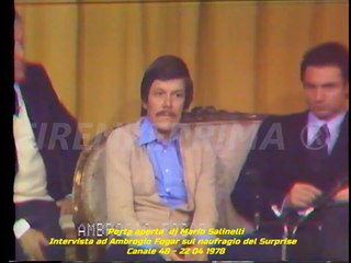 Porta aperta di M. Salinelli - Ambrogio Fogar e il naufragio Surprise - Canale 48. 1a parte - 1978