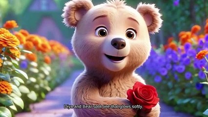 The Enchanted Garden | Magical Animated Story for Kids | Diya and Bear's Adventure