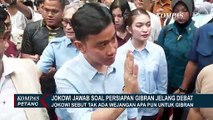 Jokowi Jawab soal Persiapan Gibran Jelang Debat Cawapres