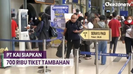 Laporan dari Stasiun Pasar Senen, PT KAI Siapkan 700 Ribu Tiket Tambahan