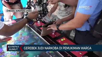 Detik-detik Polisi Gerebek Barak Narkoba di Daerah Sunggal