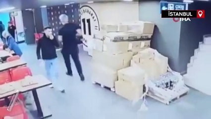 Maltepe'de müşteri gibi gelip yangın tüpünü çaldı