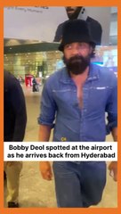Bobby Deol Spotted at the Airport