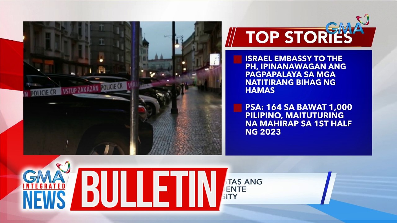 PHL Embassy in Czech Republic: Ligyas ang 6 na estudyanteng Pinoy sa insidente ng pamamaril sa Charles University | GMA Integrated News Bulletin