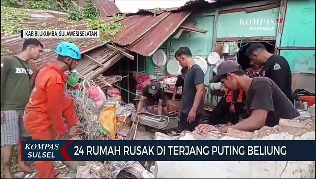 24 Rumah Rusak Diterjang Puting Beliung