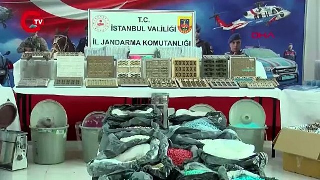 İstanbul'da uyuşturucu operasyonu: 12 milyon 800 bin hap ele geçirildi