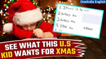 U.S. News: Controversial Luxury Christmas Wishlist Sparks Debate! | Oneindia News