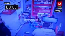 Cámaras de seguridad captaron a sujeto asaltando tienda en Edomex