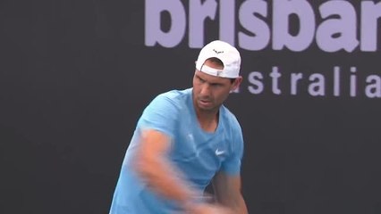 Brisbane - Nadal s'entraîne à quelques jours du tournoi