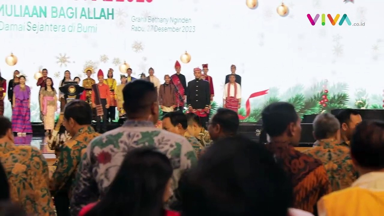 Gemuruh Jemaat Teriak "Prabowo" Saat Natal Nasional 2023