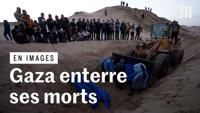 A Gaza, des corps enterrés dans des fosses communes, tandis que la riposte israélienne s’intensifie