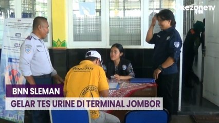 Puluhan Sopir Bus di Terminal Jombor Jalani Tes Urine yang Digelar BNN Sleman