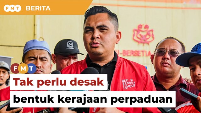 Tak perlu desak bentuk kerajaan perpaduan di Johor, Pemuda Umno beritahu Amanah