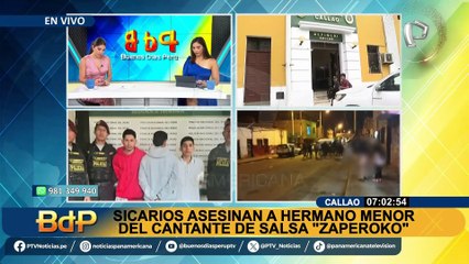 Callao: menor de edad detenido por asesinato del hermano del vocalista de Zaperoko