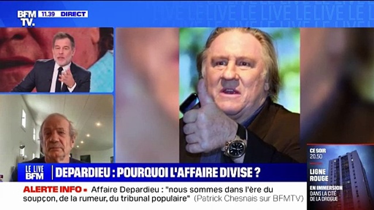 Le comédien Patrick Chesnais sort du silence après les réflexions de Depardieu dans "Complément d'enquête" : "Tout ça n'est pas si grave. Cette petite fille était à 100m et lui il continue son baratin dans son coin.."