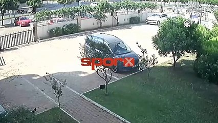 Antalyasporlu Naldo'nun oğlu ve kayınpederinin öldüğü kaza güvenlik kamerasında