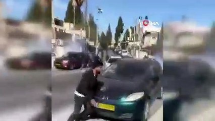 İsrailden Mescid-i Aksa çevresindeki Filistinlilere gaz bombalı müdahale