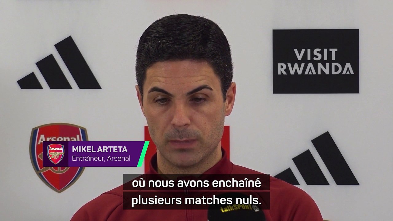 Arteta : "L'ambiance sera particulière à Anfield"