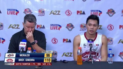 Interview with Best Player Scottie Thompson and Coach Tim Cone [Dec. 22, 2023]