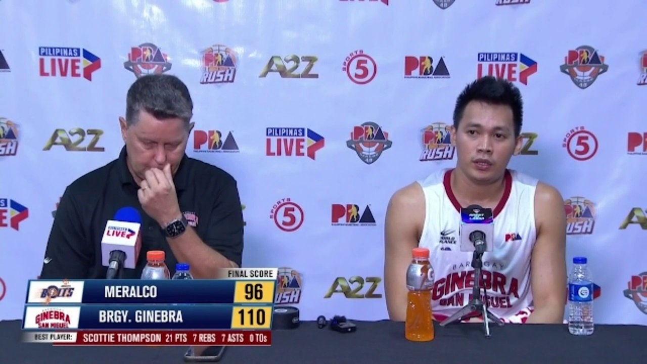 Interview with Best Player Scottie Thompson and Coach Tim Cone [Dec. 22, 2023]