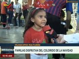 Familias de Maturín en el edo. Monagas disfrutan de la Navidad con el colorido de sus calles