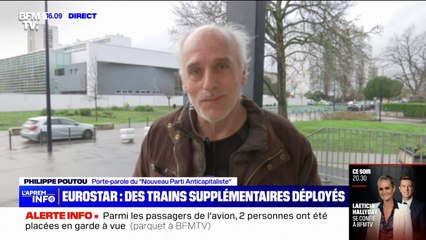 Grève Eurostar: "C'est très bien de choisir des grèves à des moments où ça peut poser problème", estime Philippe Poutou